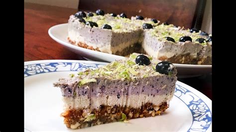 Cheesecake Raw Vegan Cu Afine YouTube