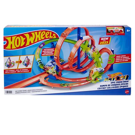 Hot Wheels Epic Crash Dash Track Set - Entertainment Earth