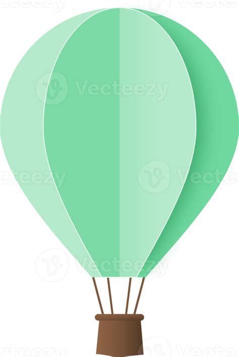 Green Paper Hot Air Balloon Hot Air Balloon Paper Cut 10975840 PNG