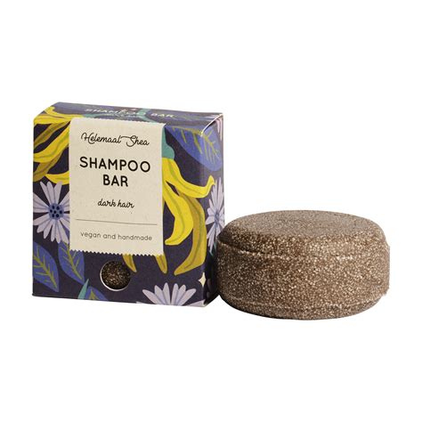 Shampoo Bar Dark Hair Plastic Free Packed Helemaalshea