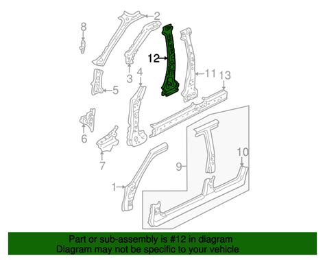 Mazda Tribute Inner Pillar Ec B Realmazdaparts