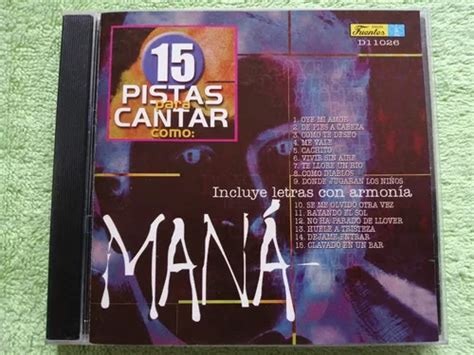 Eam Cd 15 Pistas Musicale Para Cantar Como Mana 2001 Karaoke Envío gratis