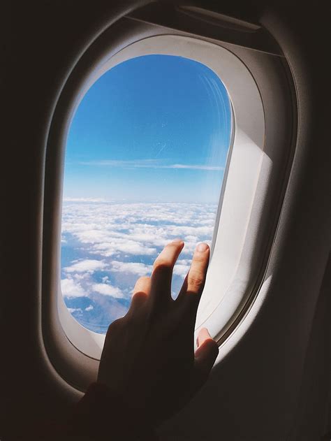 HD wallpaper: left human hand near plane window, person, trà vinh ...