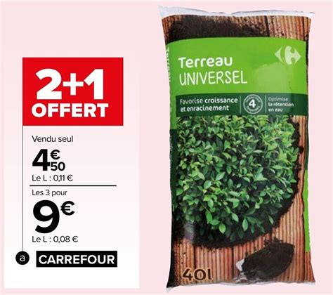 Promo Terreau Universel Carrefour Chez Carrefour