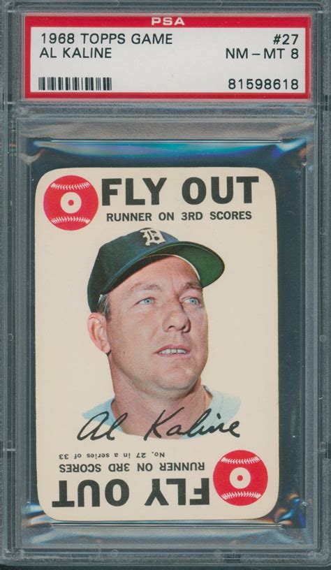 1968 Topps Game 27 Al Kaline PSA NM MT 8 8618 EBay