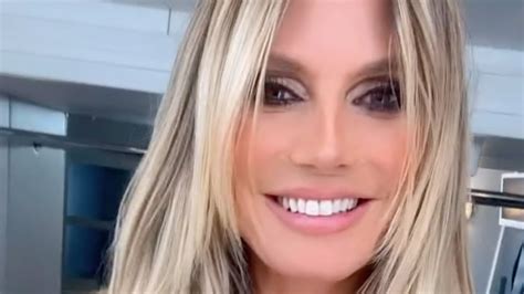 Heidi Klum Goes Braless In Sheer Dress As She Poses Seductively Ahead Of Filming Paris Hiltons