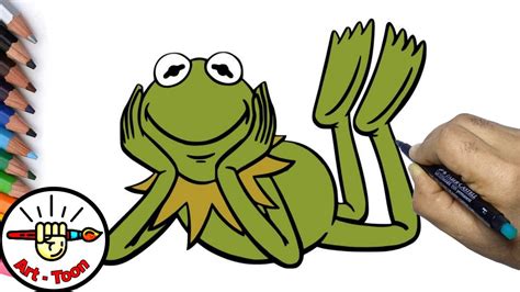 How To Draw Kermit The Frog From The Muppets Step By Step Easy Youtube