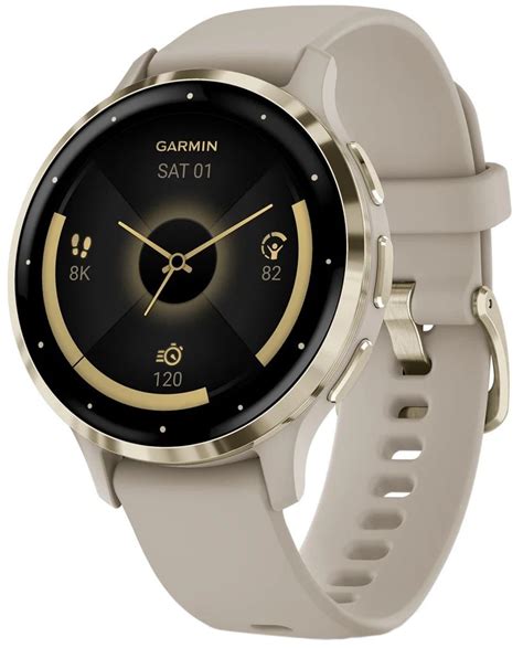 Garmin 010 02785 02 Venu 3S Soft Gold Stainless Steel Bezel beżowy