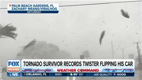 Florida tornado victim records intense video inside car as twister ...