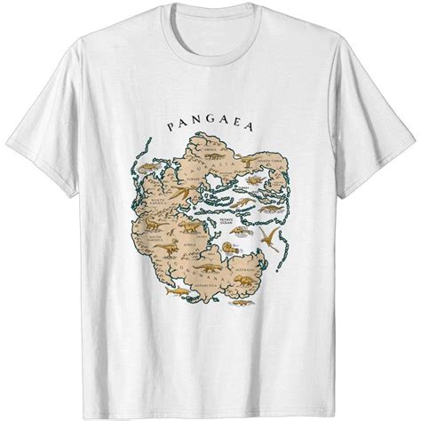 Map Of The Supercontinent Pangaea T Shirt Sold By Nambcvt Sku 387080