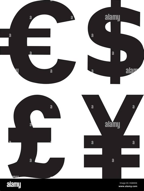 Currency Symbols Stock Vector Images Alamy