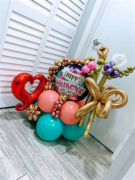 Happy Mothers Day Balloon Bouquet Happy Moms Day Feliz Dia Etsy