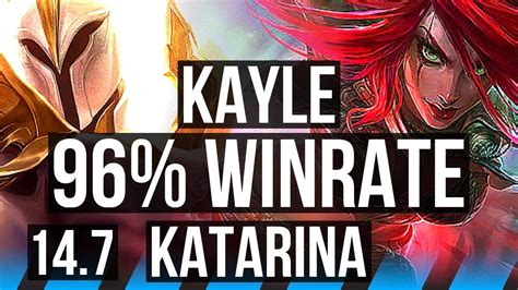 KAYLE Vs KATARINA MID 96 Winrate 7 Solo Kills 9 2 6 Dominating