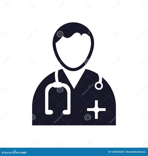 Doctor Icon Vector Sign And Symbol Isolated On White Background Doctor