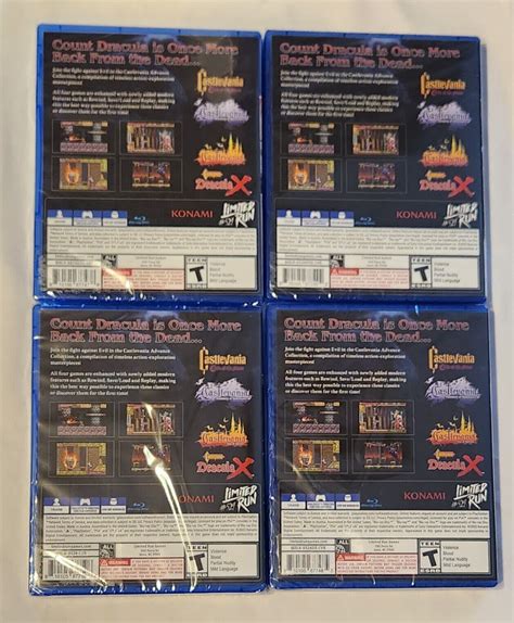 Bundle of all 4 Cover Art: Castlevania Advance Collection (PlayStation ...