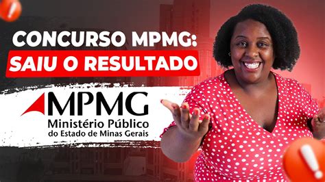 CONCURSO MPMG Saiu O Resultado Da Objetiva YouTube