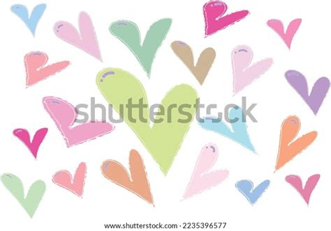 Cute Love Heart White Background Vector Stock Vector Royalty Free