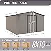 Amazon EMKK 10 X8 Sheds Outdoor Storage Shed Outdoor