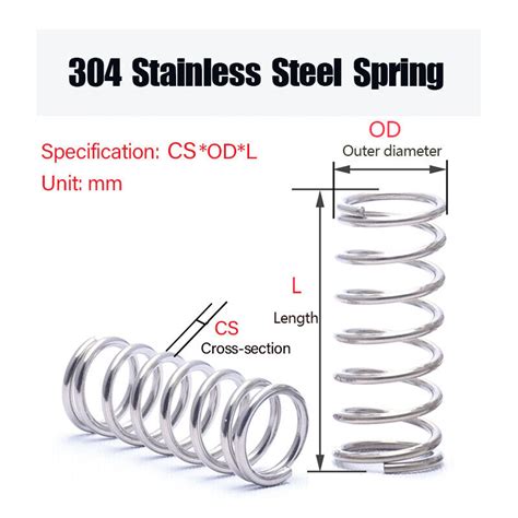 Compression Springs Wire Dia Mm Od Mm L Mm Stainless