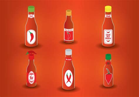 Hot Sauce Bottle Vector 96254 Vector Art At Vecteezy