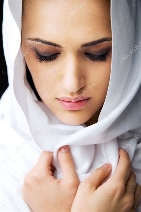 Beautiful Veiled Woman Beautiful Veiled Woman Face — Stock Photo