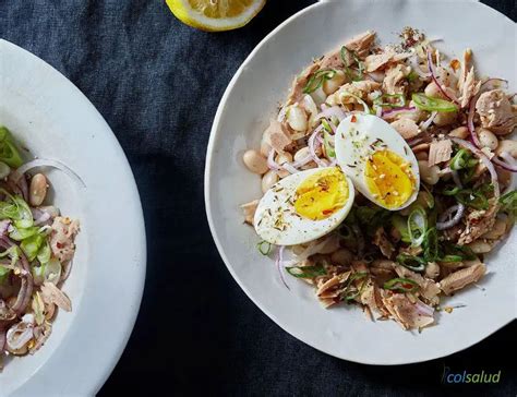 Ensalada De Huevo Y Atún Colsalud Recetas Saludables