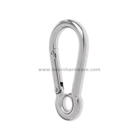 Stainless Steel Carabiner Snap Hook With Eyelet From China Manufacturer