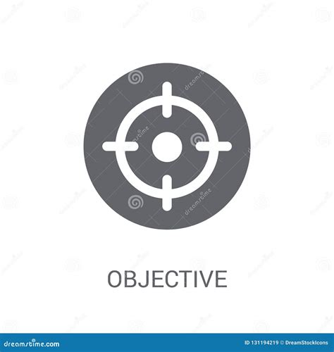 Objective Icon. Trendy Objective Logo Concept on White Background from ...