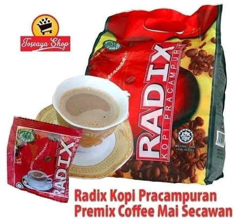 Kopi Radix Premix Asli Malaysia Sachet Lazada Indonesia