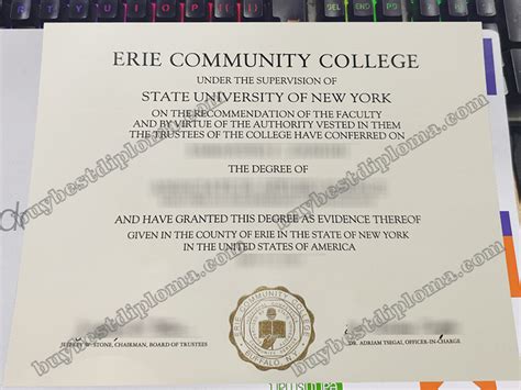 Most Effective Way to Get Fake Erie Community College Diploma