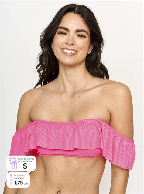 TOP DE BIKINI MUJER INDEX OFF TEXTURA
