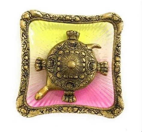 Gold Plated Feng Shui Tortoise With Plate At Rs 250 Piece Purani