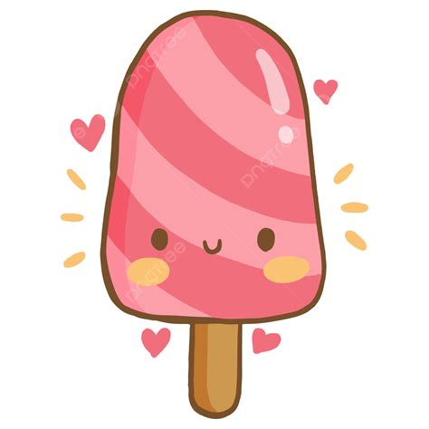 Cute Ice Cream Illustration Vector Cute Ice Cream Illustration Png