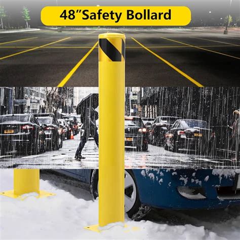 Safety Bollard Post Steel Removable Traffic Parking Barrier Bollards