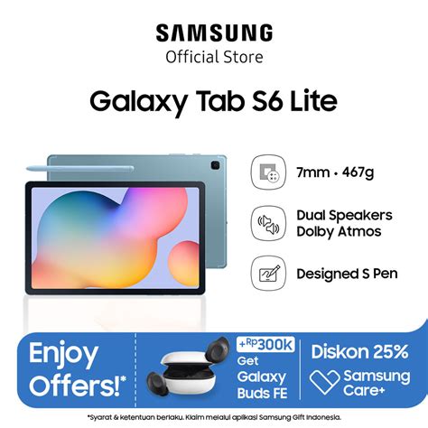 Jual Samsung Galaxy Tab S6 Lite 4 128gb Angora Blue Shopee Indonesia