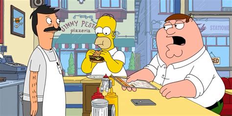 Simpsons, Family Guy, & Bob's Burgers All Crossover In New Episode Clip