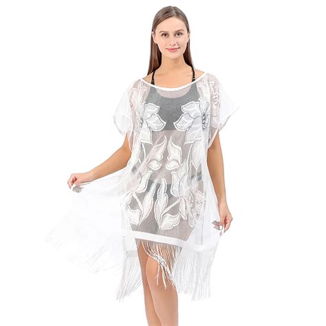 Sexy Women Lace Kimono Cardigan Summer Holidays Shawls Beach Wear Bikini Cover Up Swimming Wear