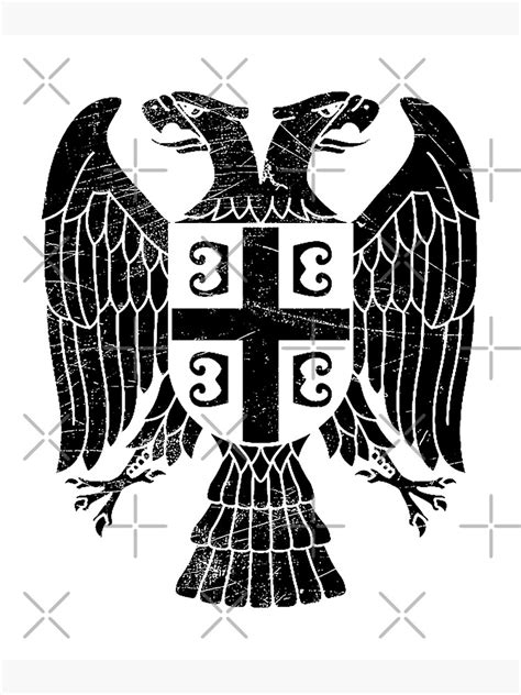 Serbia Eagle Coat Of Arms Poster For Sale By Mila Redbubble