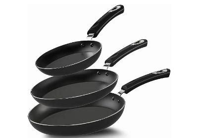 Utopia Kitchen 3 Piece Grey Black Nonstick Frying Pan Set