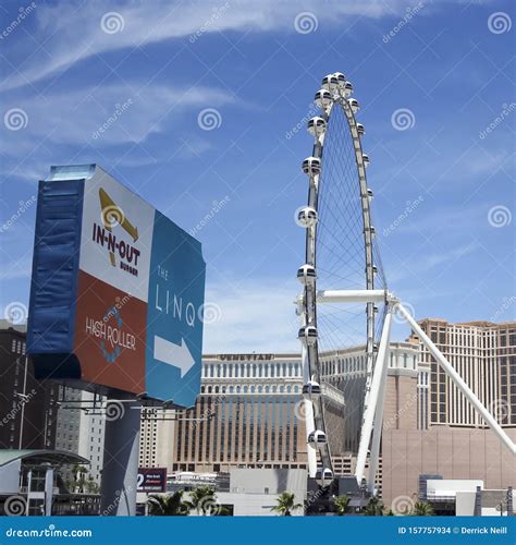 A High Roller Ferris Wheel, Las Vegas, NV, USA Editorial Stock Image ...