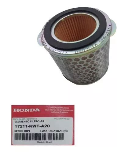 Filtro De Ar Moto Xre A Viscoso Original Honda