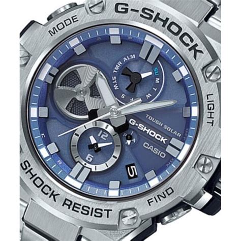 Casio G Shock G Steel Stainless Steel Tough Solar Mens Watch Gstb10