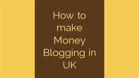 How To Make Money Blogging In UK Augustine Nyongesa