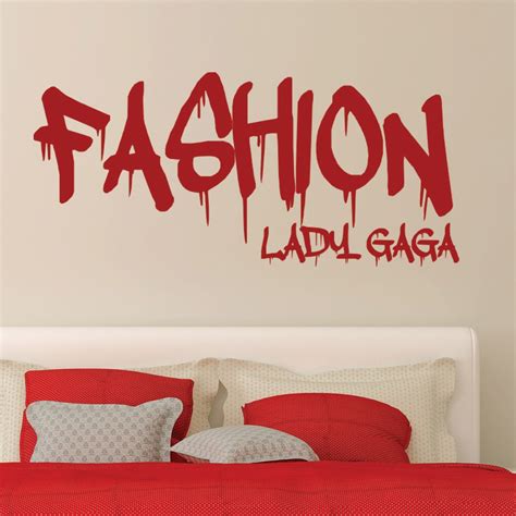 Fashion Quote Lady Gaga Wall Sticker