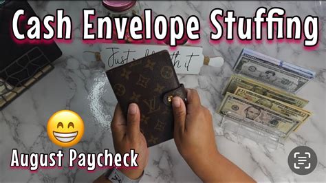 Cash Envelope Stuffing Last Paycheck August 485 Shorts Savings