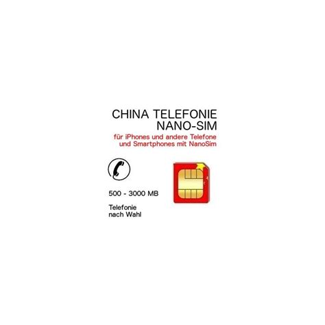 China Prepaid NANO-SIM
