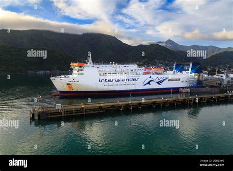 Picton, New Zealand. The Interislander ferry "Kaiarahi" in Picton ...