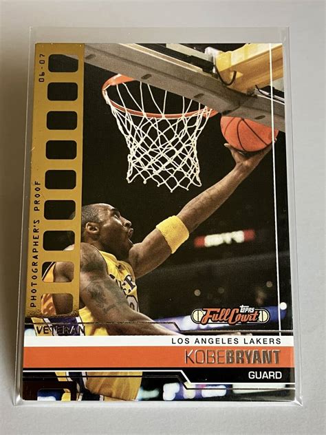 Kobe Bryant Topps Full Court Photographer S Proof