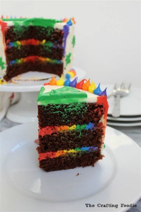 Chocolate Rainbow Cake