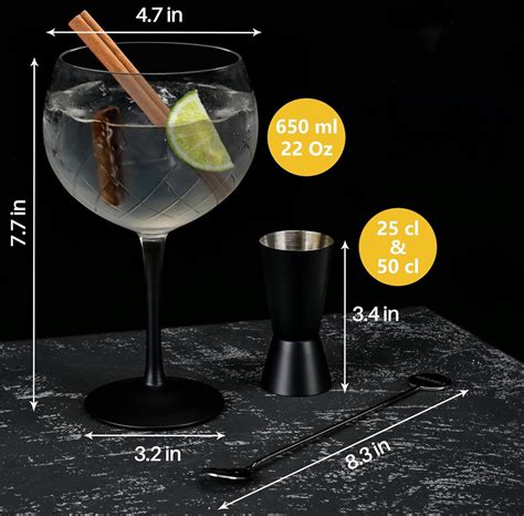 2 X 650 Ml Gin Glazen Set Van 2 Gin Glazen Hoogwaardige Gin En Tonic